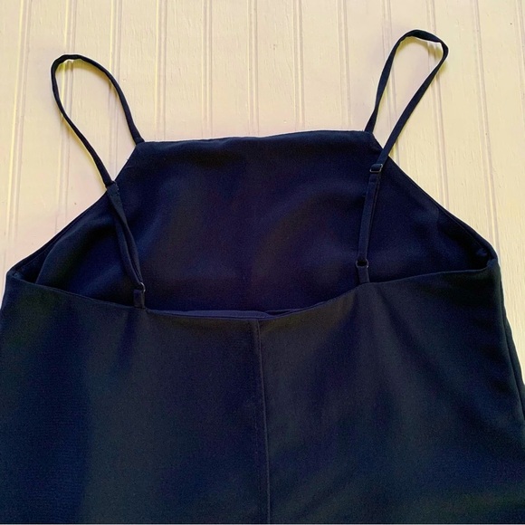 Monki ~ Dark Blue Tank Dress with Pockets - Picture 7 of 13
